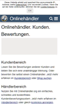 Mobile Screenshot of kundenbewertung.onlinehaendler.org