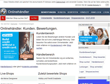Tablet Screenshot of kundenbewertung.onlinehaendler.org